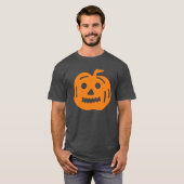 Orange Jack-O-Lantern Pumpkin Halloween Shirt (Vorne ganz)