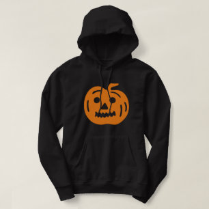 Orange Jack-O-Lantern Pumpkin Halloween-Thema Hoodie