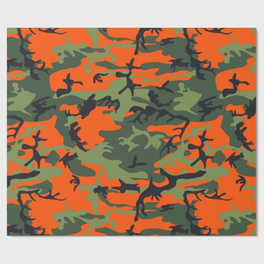 Orange-Jäger Geschenkpapier (Flach)