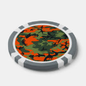 Orange Jäger-Tarnung Pokerchips (Einzeln)