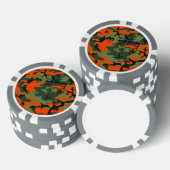 Orange Jäger-Tarnung Pokerchips (Stapel)