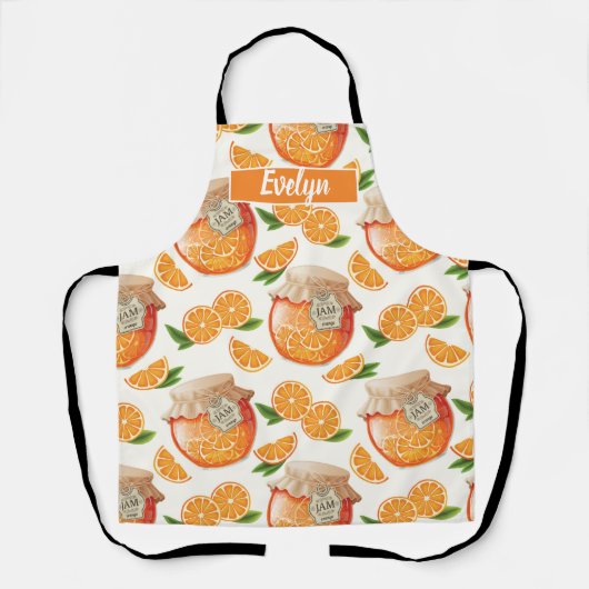 Orange Jam All-over Print Schürze (Vorderseite)