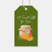 Orange Jam Gift Tag Geschenkanhänger (Vorderseite)