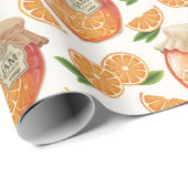 Orange Jam Pattern Geschenkpapier (Rolleneckpunkt)