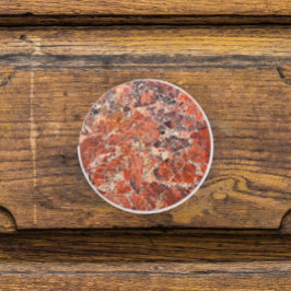 Orange Jasper Stone Pattern Keramikknauf