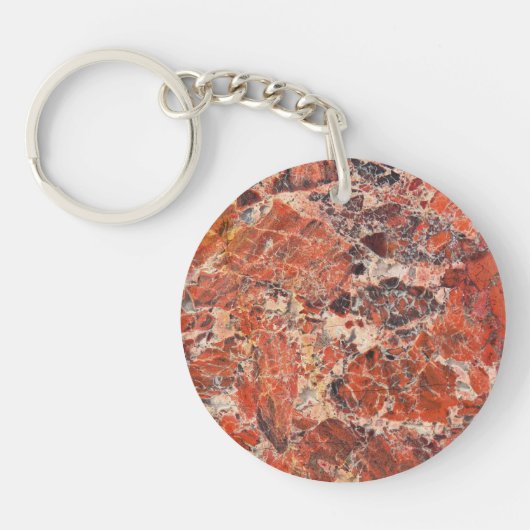 Orange Jasper Stone Pattern Schlüsselanhänger (Vorderseite)