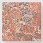 Orange Jasper Stone Pattern Steinuntersetzer (Vorderseite)