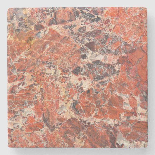 Orange Jasper Stone Pattern Steinuntersetzer (Vorderseite)