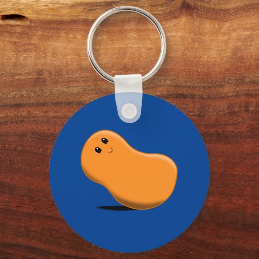 Orange Jellybohne Schlüsselanhänger (Vorderseite)