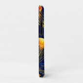 Orange Jellyfish Muster Kunst Case-Mate iPhone Hülle (Hinten/Links)