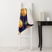 Orange Jellyfish Muster Kunst Sherpadecke (Beispiel)
