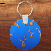 Orange Jellyfish Schlüsselanhänger (Vorderseite)