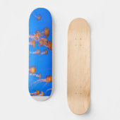 Orange Jellyfish Skateboard (Vorderseite)