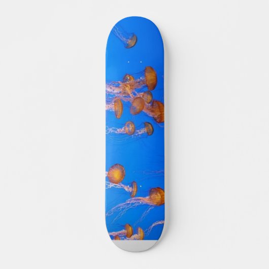 Orange Jellyfish Skateboard (Vorne)