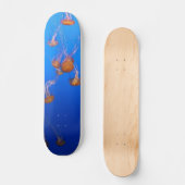 Orange Jellyfish Skateboard (Vorderseite)