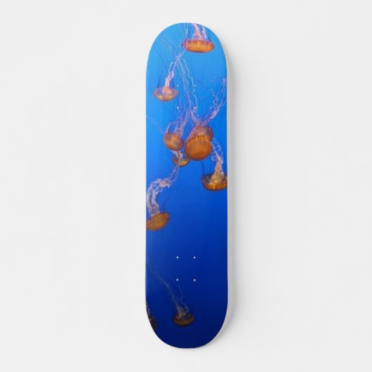 Orange Jellyfish Skateboard (Vorne)