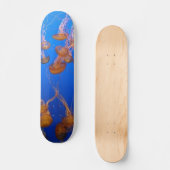 Orange Jellyfish Skateboard (Vorderseite)