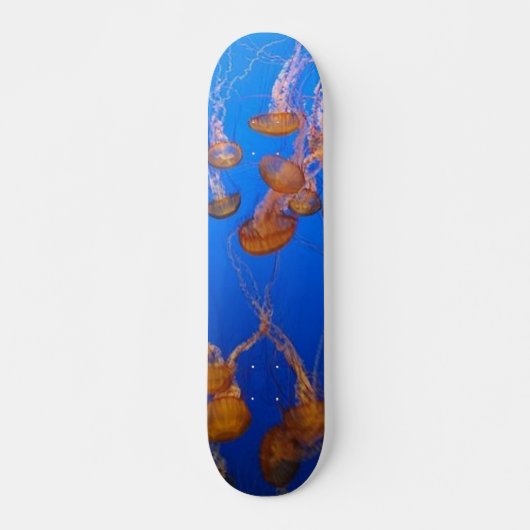 Orange Jellyfish Skateboard (Vorne)