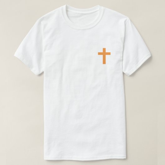 Orange Jesus Lieben Me T - Shirt (Design vorne)