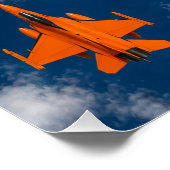 Orange Jets Poster (Ecke)
