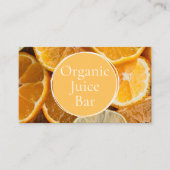 Orange Juice Bar Visitenkarte (Vorderseite)