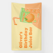 Orange Juice Box Geburtstagsparty Banner (Vertikal)