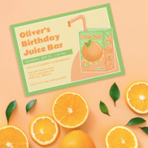 Orange Juice Box Geburtstagsparty