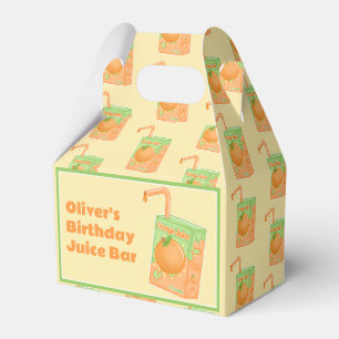 Orange Juice Box Geburtstagsparty Geschenkschachtel