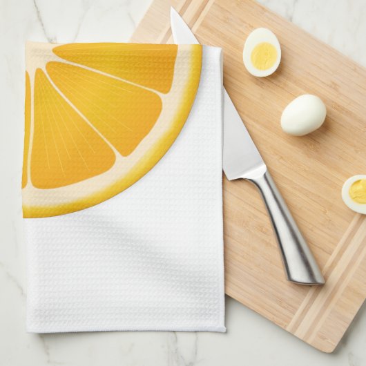 Orange Juice Citrus Splash Handtuch (Viertel Falte)