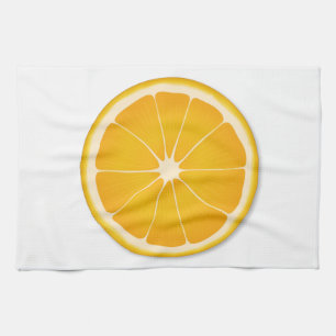 Orange Juice Citrus Splash Handtuch