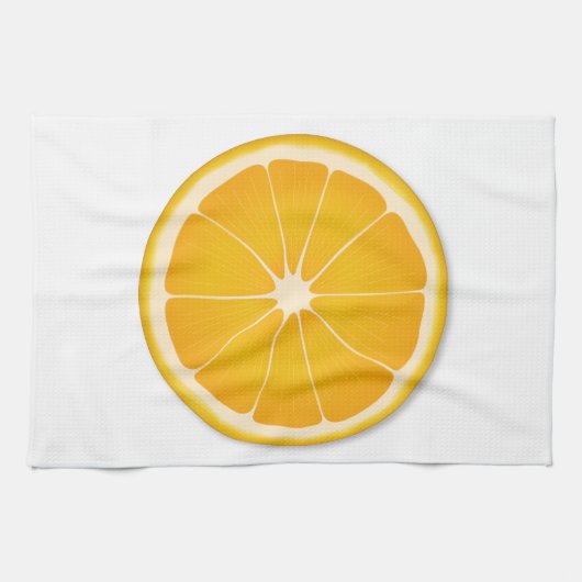 Orange Juice Citrus Splash Handtuch (Horizontal)