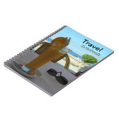 Orange Juice Travel Reiseziel Notebook Notizblock (Linke Seite)