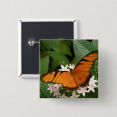 Orange Julia Butterfly Button (Vorne & Hinten)