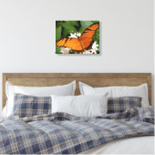 Orange Julia Butterfly Canvas Print Leinwanddruck (Insitu (Schlafzimmer))