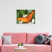 Orange Julia Butterfly Canvas Print Leinwanddruck (Insitu (Wohnzimmer))