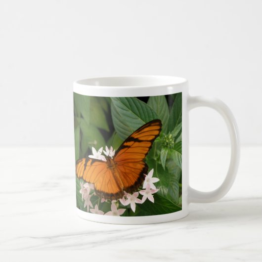 Orange Julia Butterfly Tasse (Rechts)