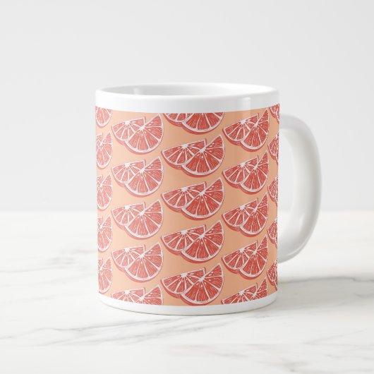 Orange Jumbo-Tasse (Vorderseite Rechts)