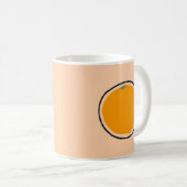 Orange Kaffeetasse (VorderseiteRechts)