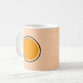 Orange Kaffeetasse (Vorderseite Links)