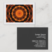 Orange Kaleidoskop 01 (angrenzend) Visitenkarte (Vorne/Hinten)