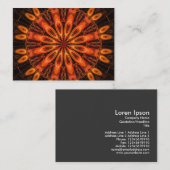 Orange Kaleidoskop 02 Visitenkarte (Vorne/Hinten)