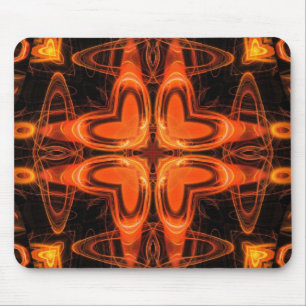Orange Kaleidoskop 03 Mousepad