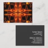 Orange Kaleidoskop 03 Visitenkarte (Vorne/Hinten)