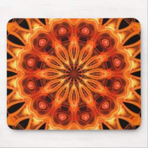 Orange Kaleidoskop 05 Mousepad