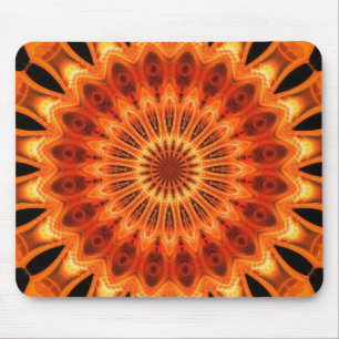 Orange Kaleidoskop 06 Mousepad