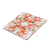Orange Kaleidoskop Fliese (Seite)