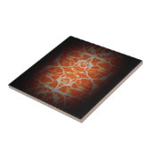 Orange Kaleidoskop Fliese (Seite)