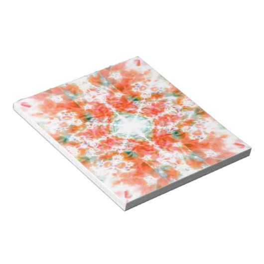 Orange Kaleidoskop Notizblock (angewinkelt)