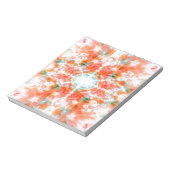 Orange Kaleidoskop Notizblock (Rotiert)