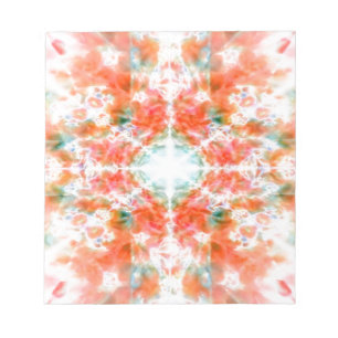 Orange Kaleidoskop Notizblock